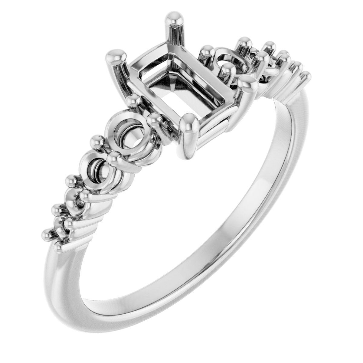 Accented Engagement Ring or Band