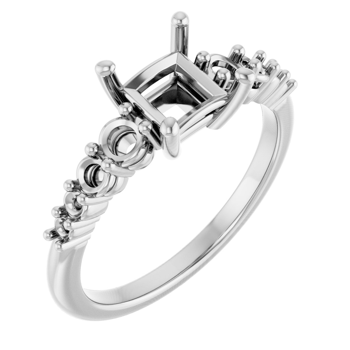 Accented Engagement Ring or Band