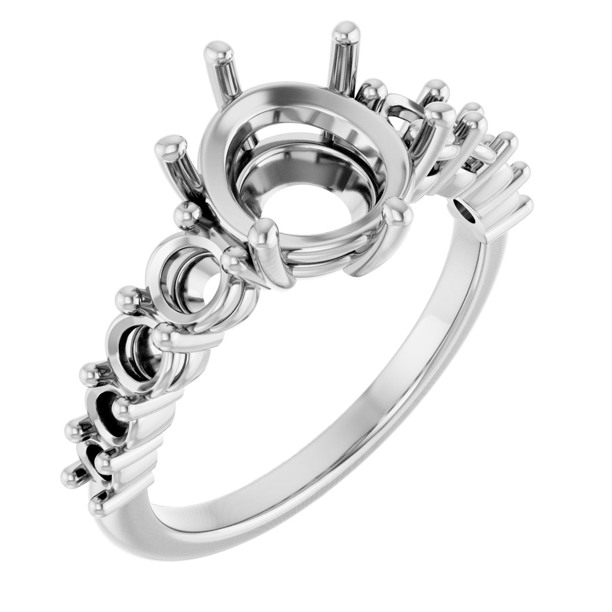 Accented Engagement Ring or Band