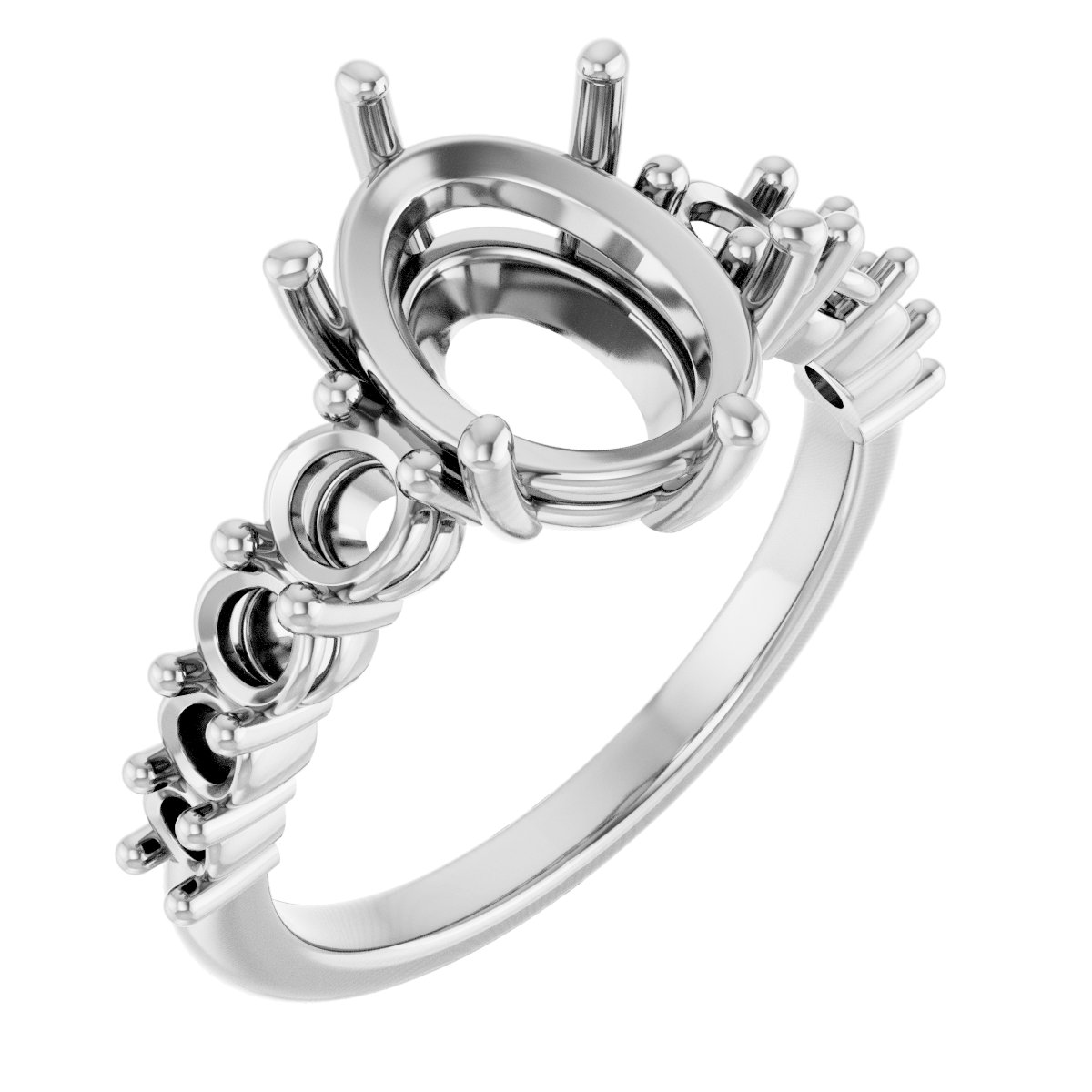 Accented Engagement Ring or Band