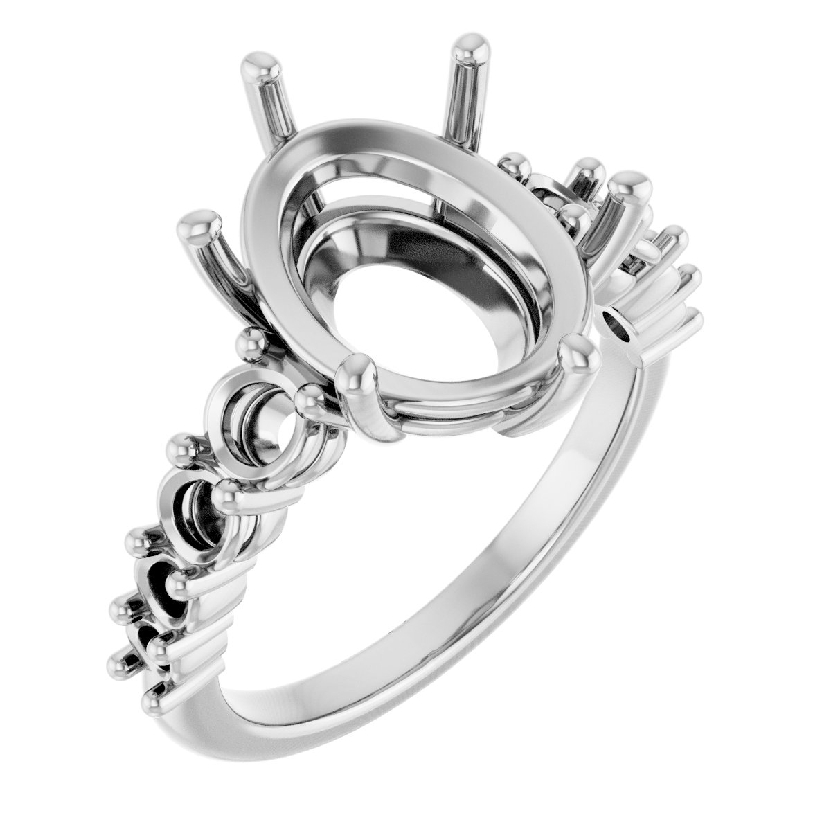 Accented Engagement Ring or Band