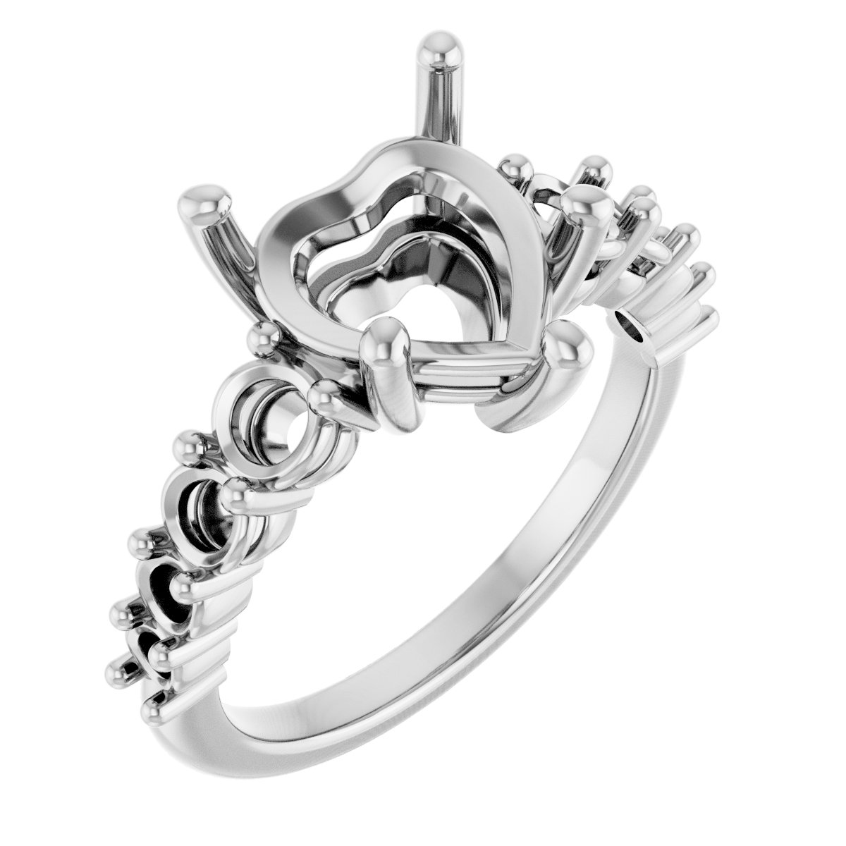 Accented Engagement Ring or Band