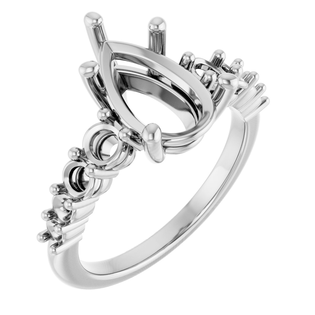 Accented Engagement Ring or Band