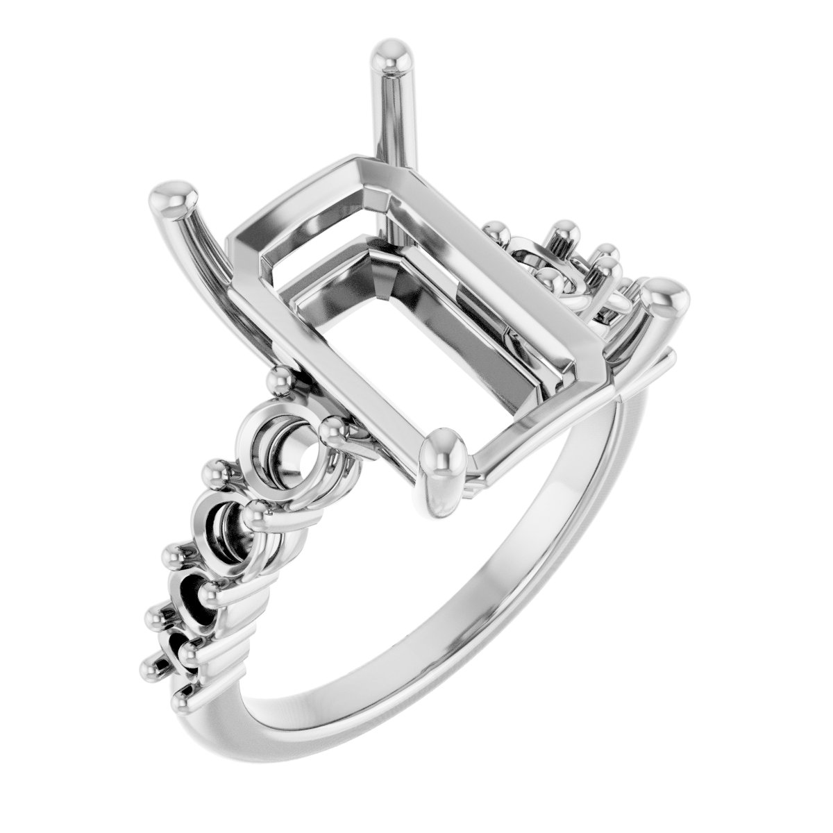 Accented Engagement Ring or Band