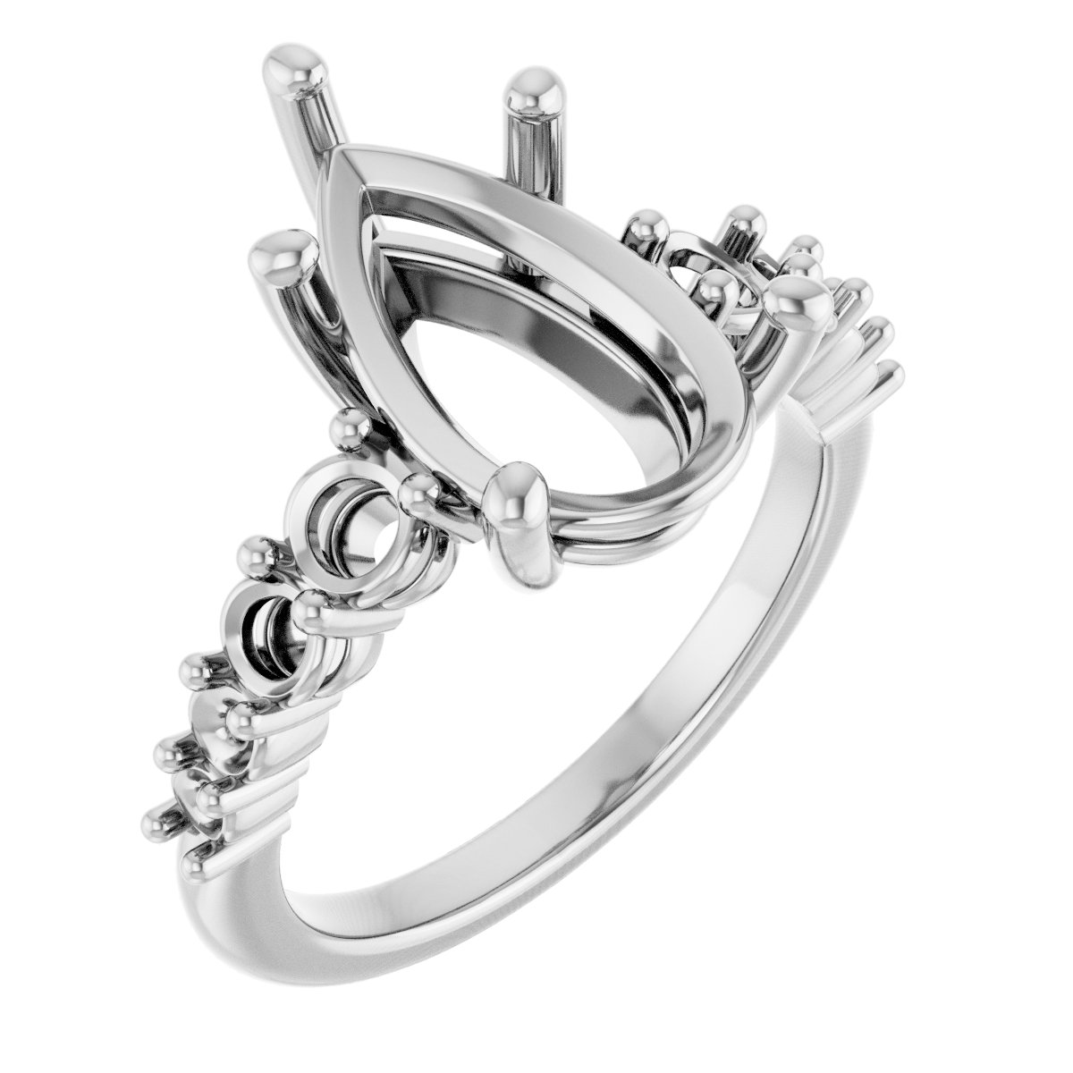Accented Engagement Ring or Band
