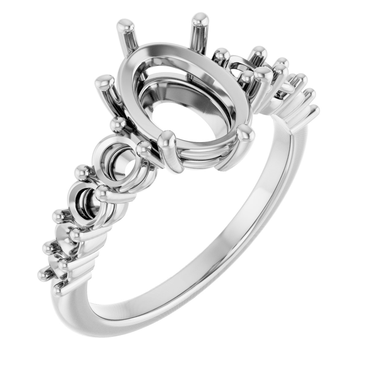 Accented Engagement Ring or Band