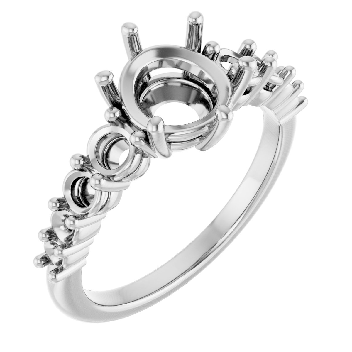 Accented Engagement Ring or Band