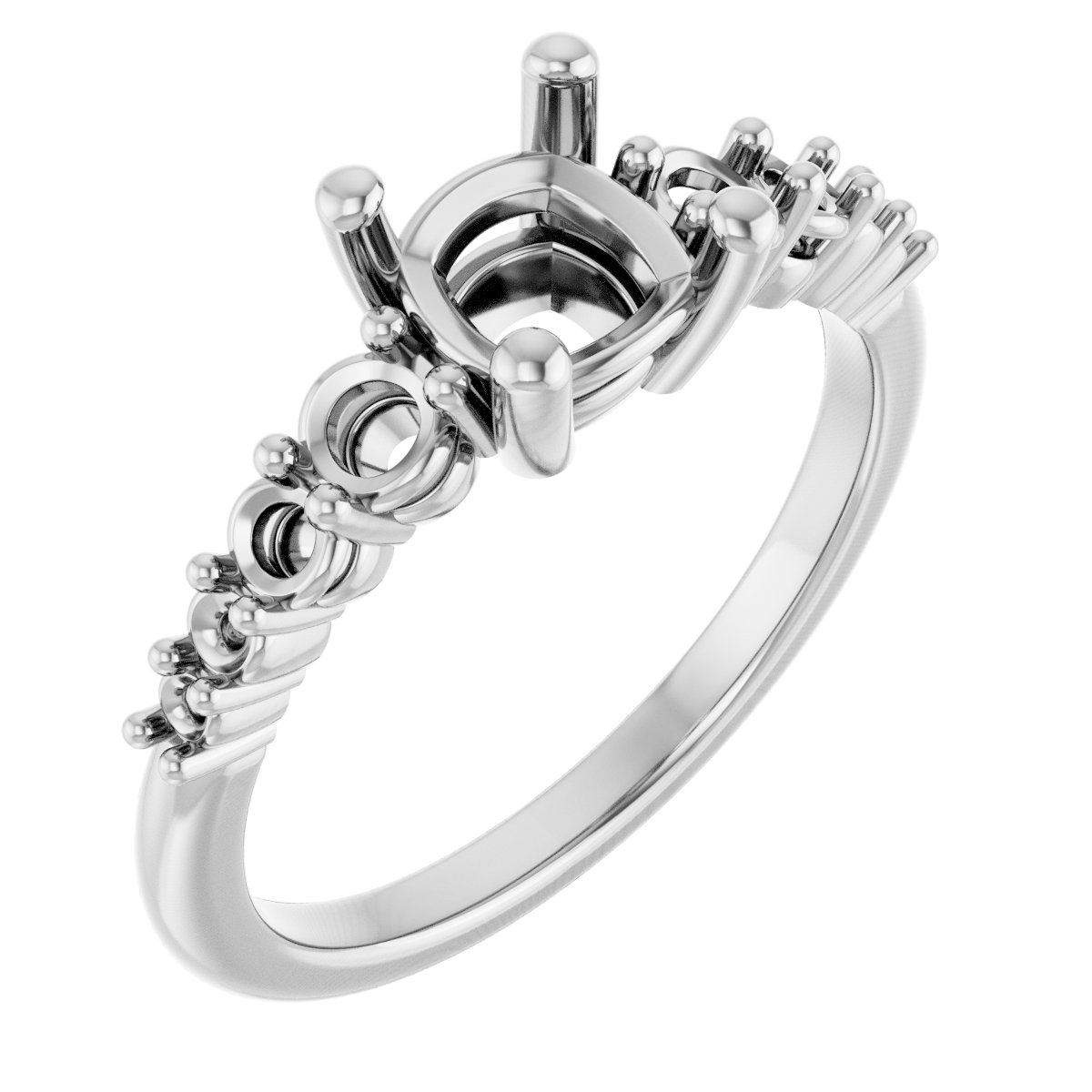 Accented Engagement Ring or Band