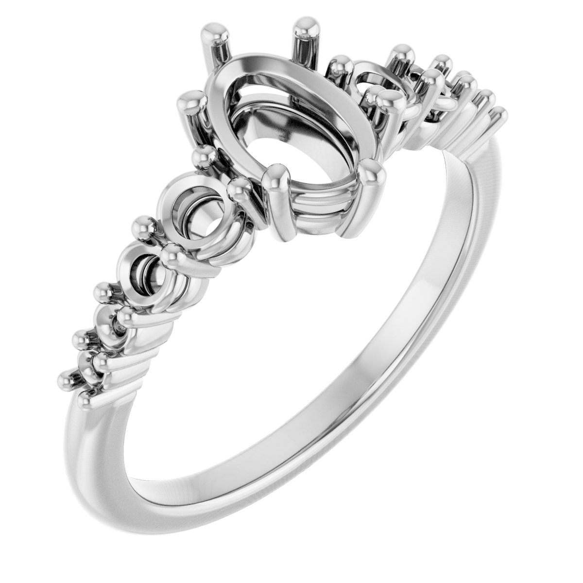 Accented Engagement Ring or Band