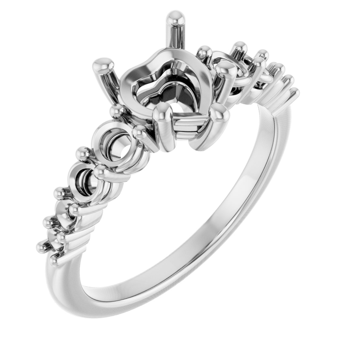 Accented Engagement Ring or Band