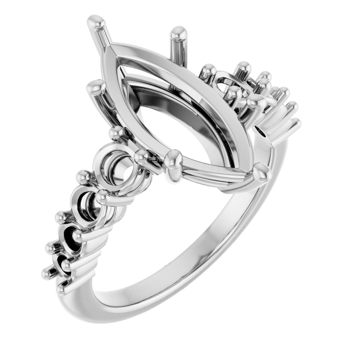 Accented Engagement Ring or Band
