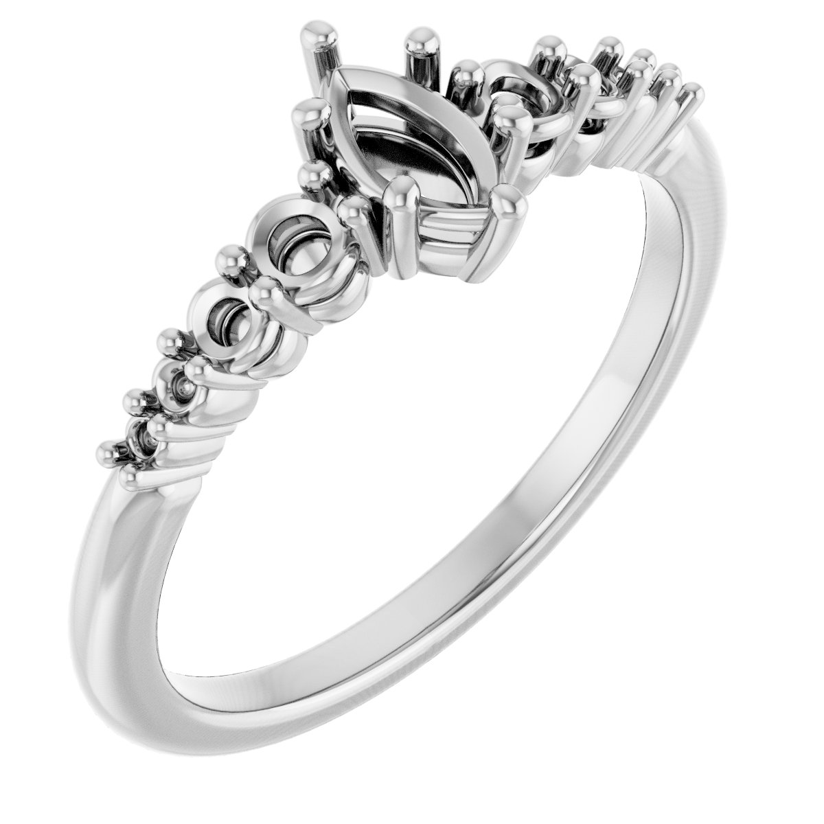 Accented Engagement Ring or Band
