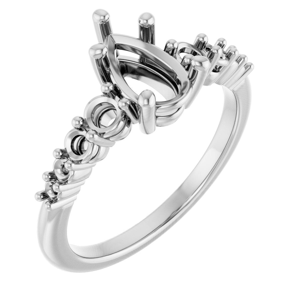 Accented Engagement Ring or Band