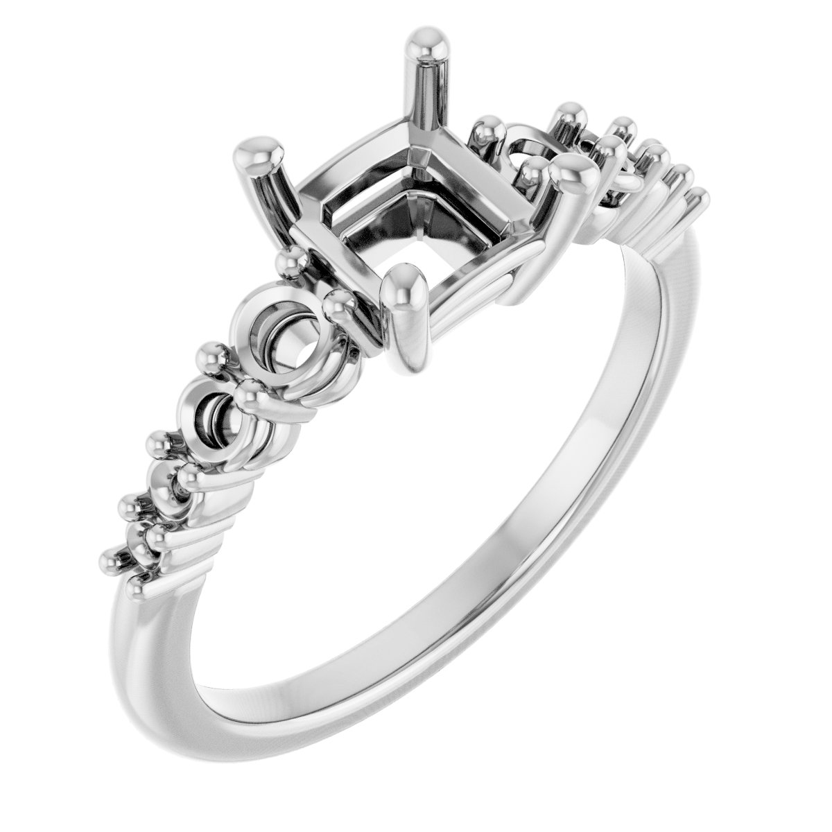 Accented Engagement Ring or Band