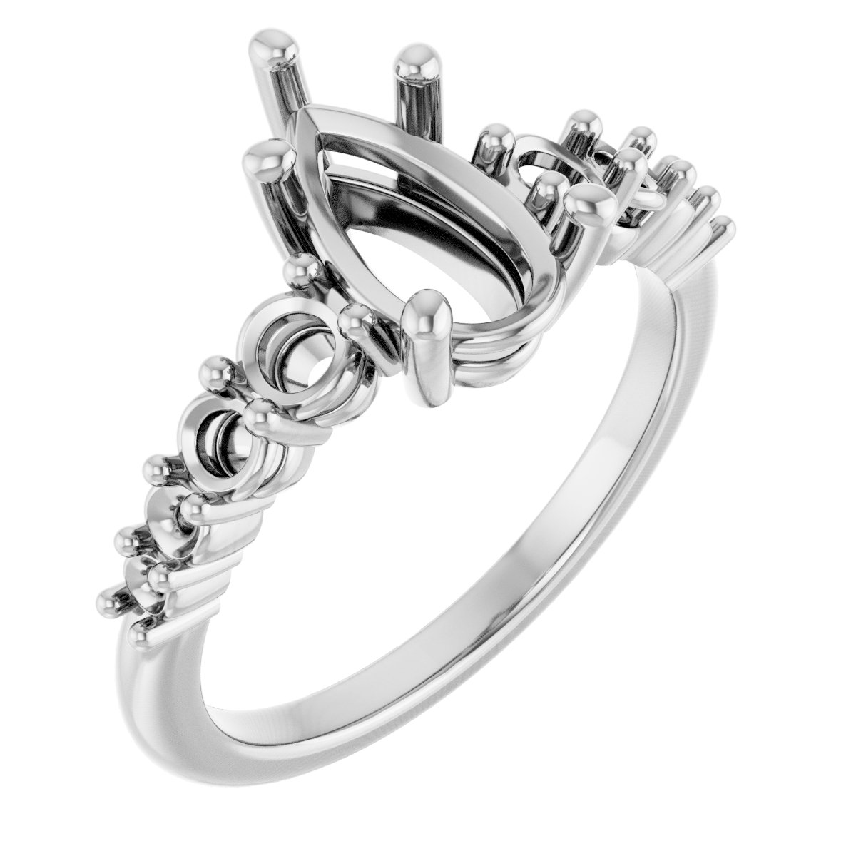 Accented Engagement Ring or Band