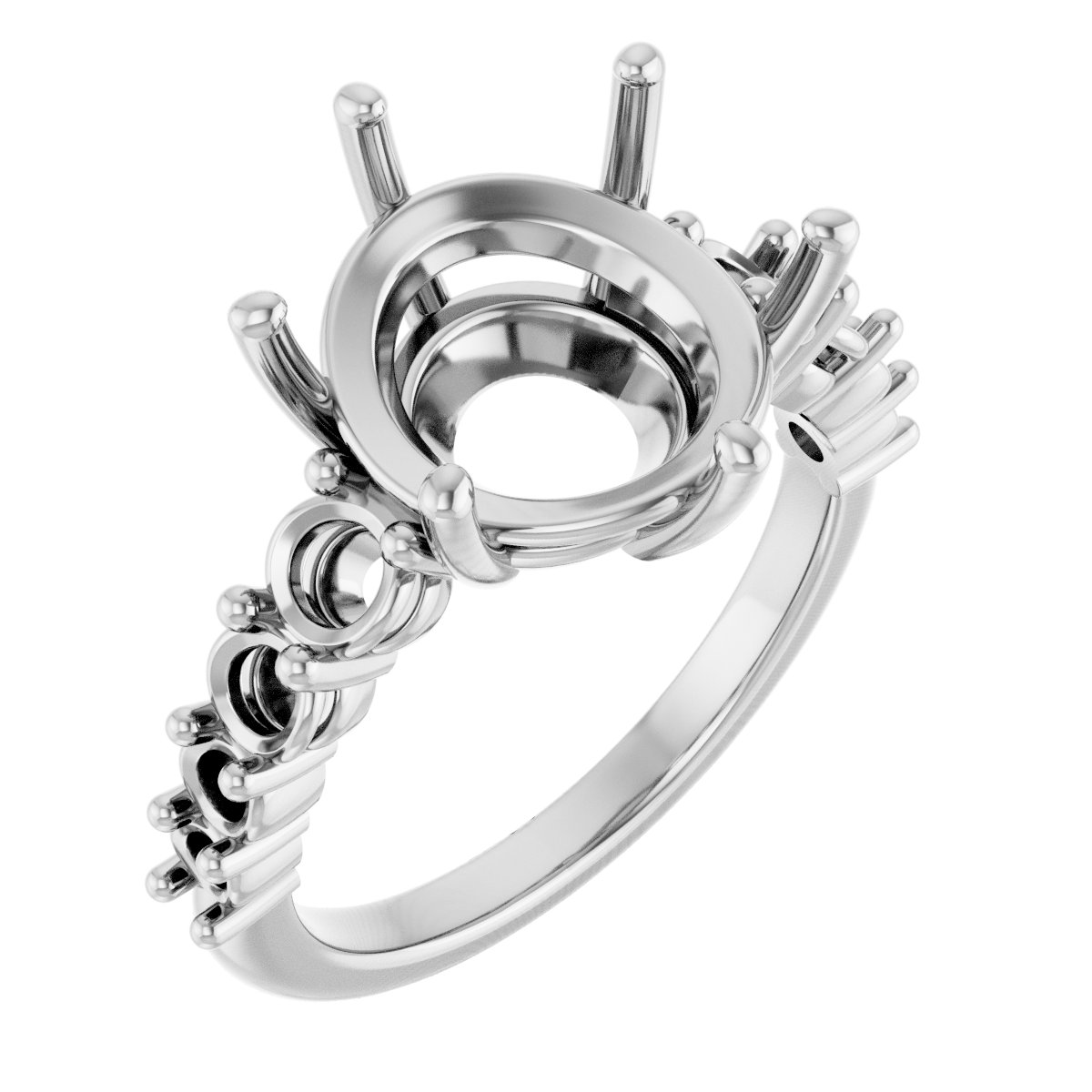 Accented Engagement Ring or Band