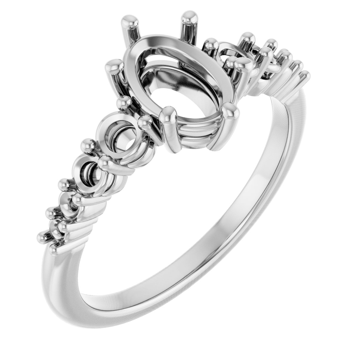Accented Engagement Ring or Band