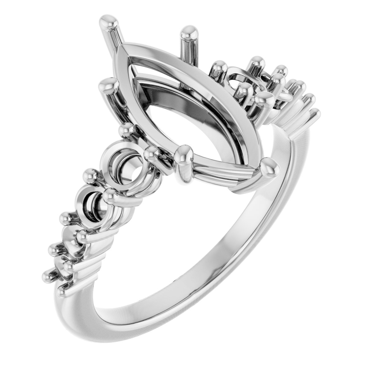 Accented Engagement Ring or Band