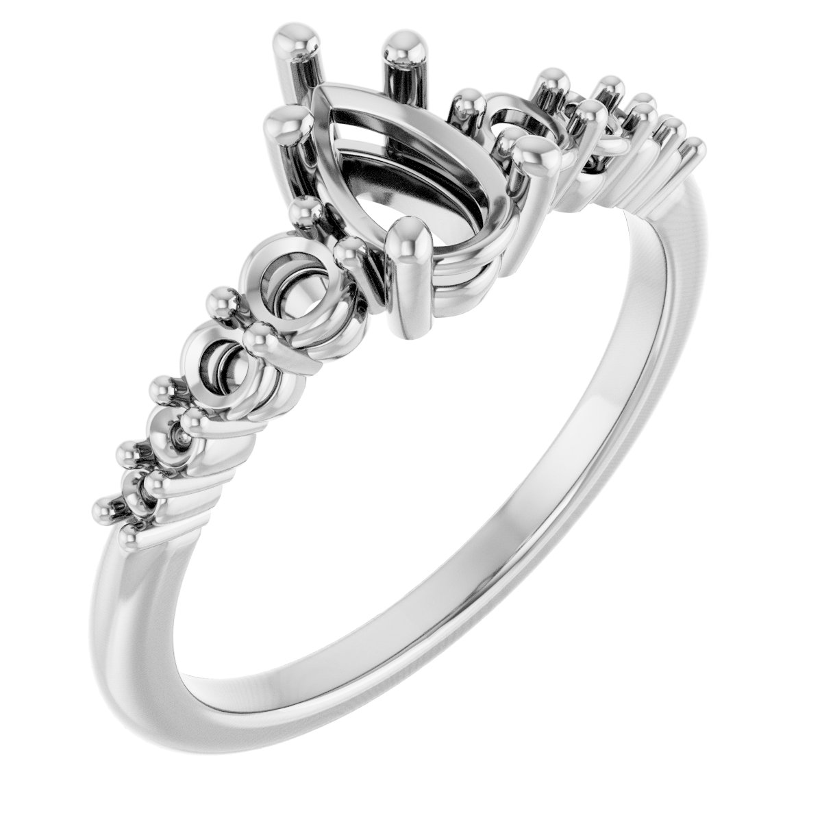 Accented Engagement Ring or Band