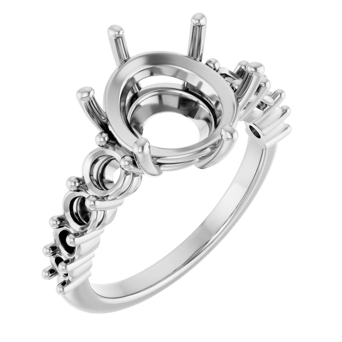 Accented Engagement Ring or Band
