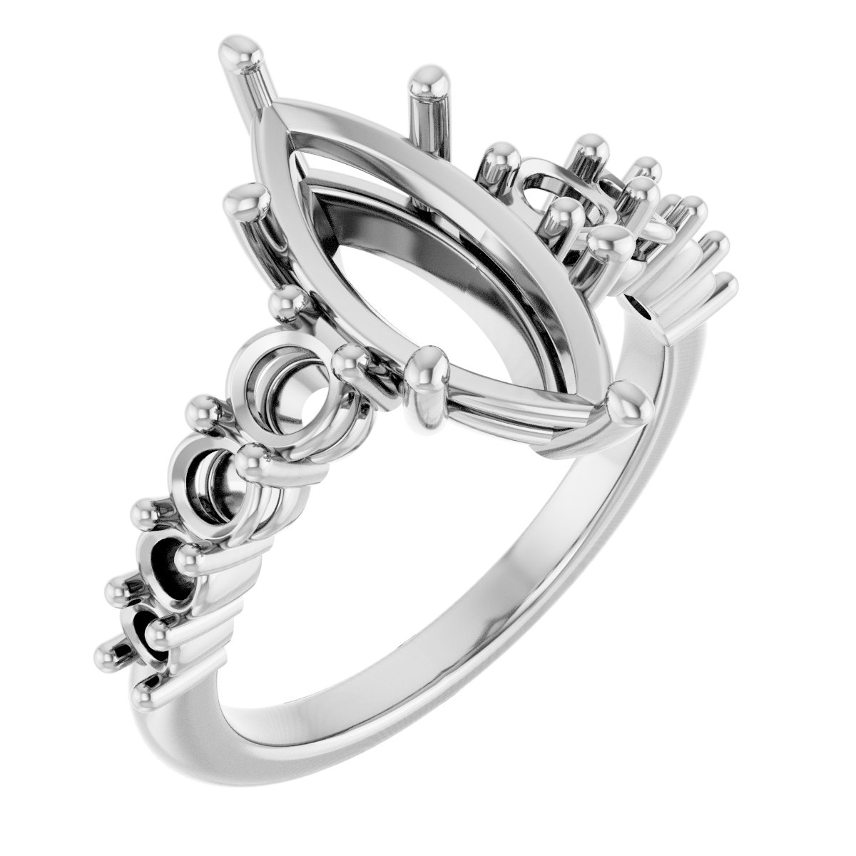 Accented Engagement Ring or Band