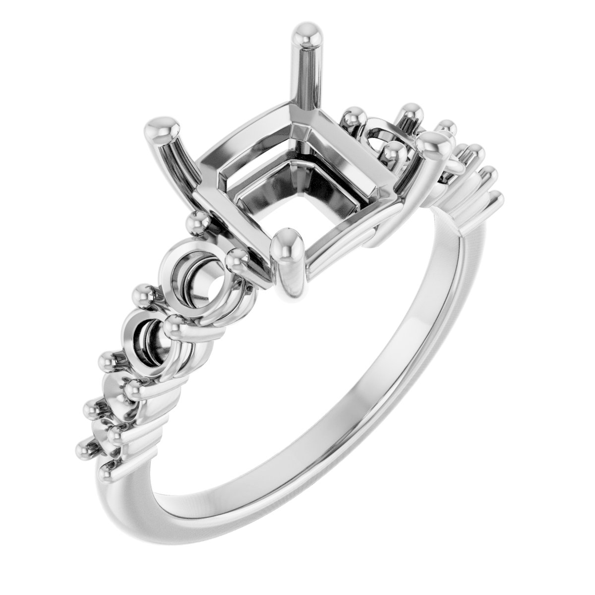 Accented Engagement Ring or Band