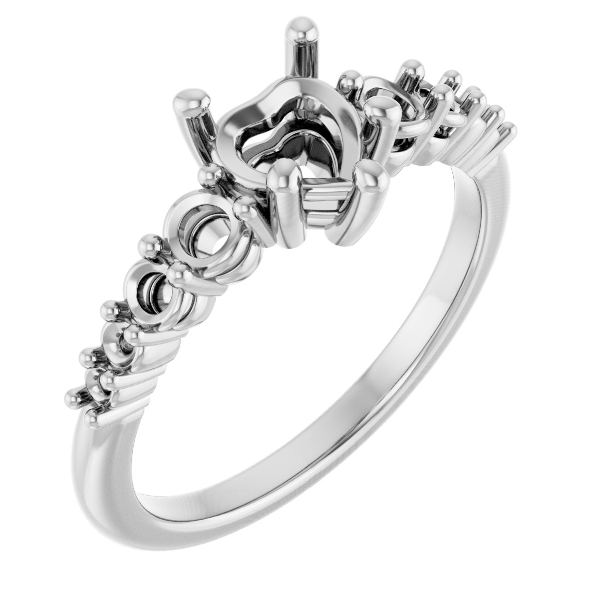 Accented Engagement Ring or Band