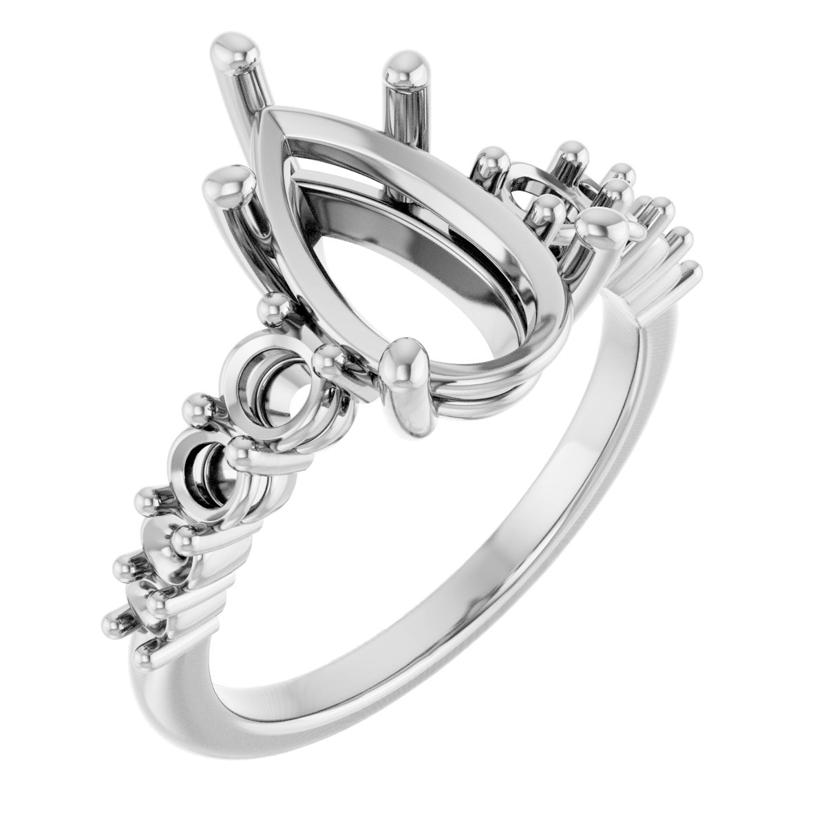 Accented Engagement Ring or Band