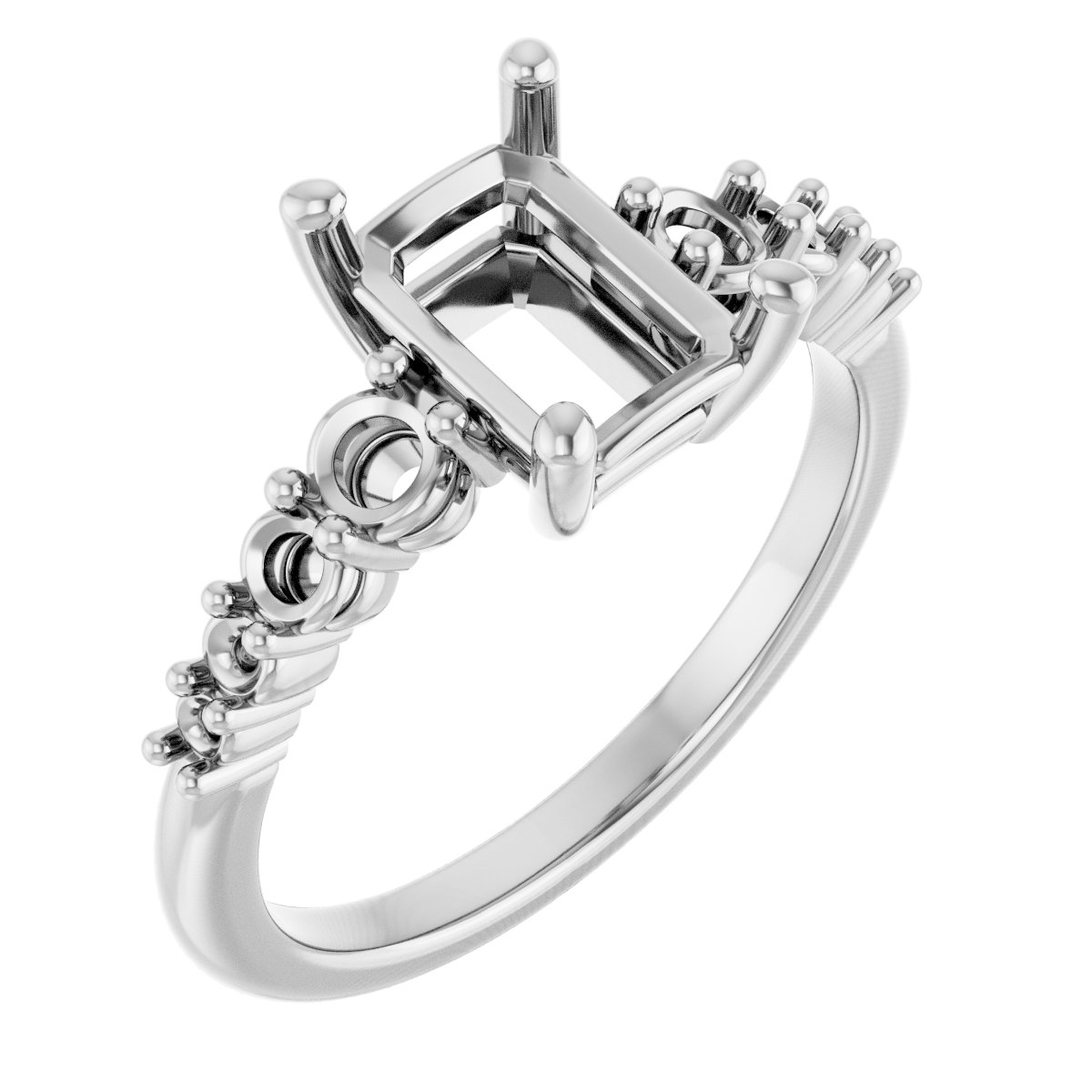 Accented Engagement Ring or Band