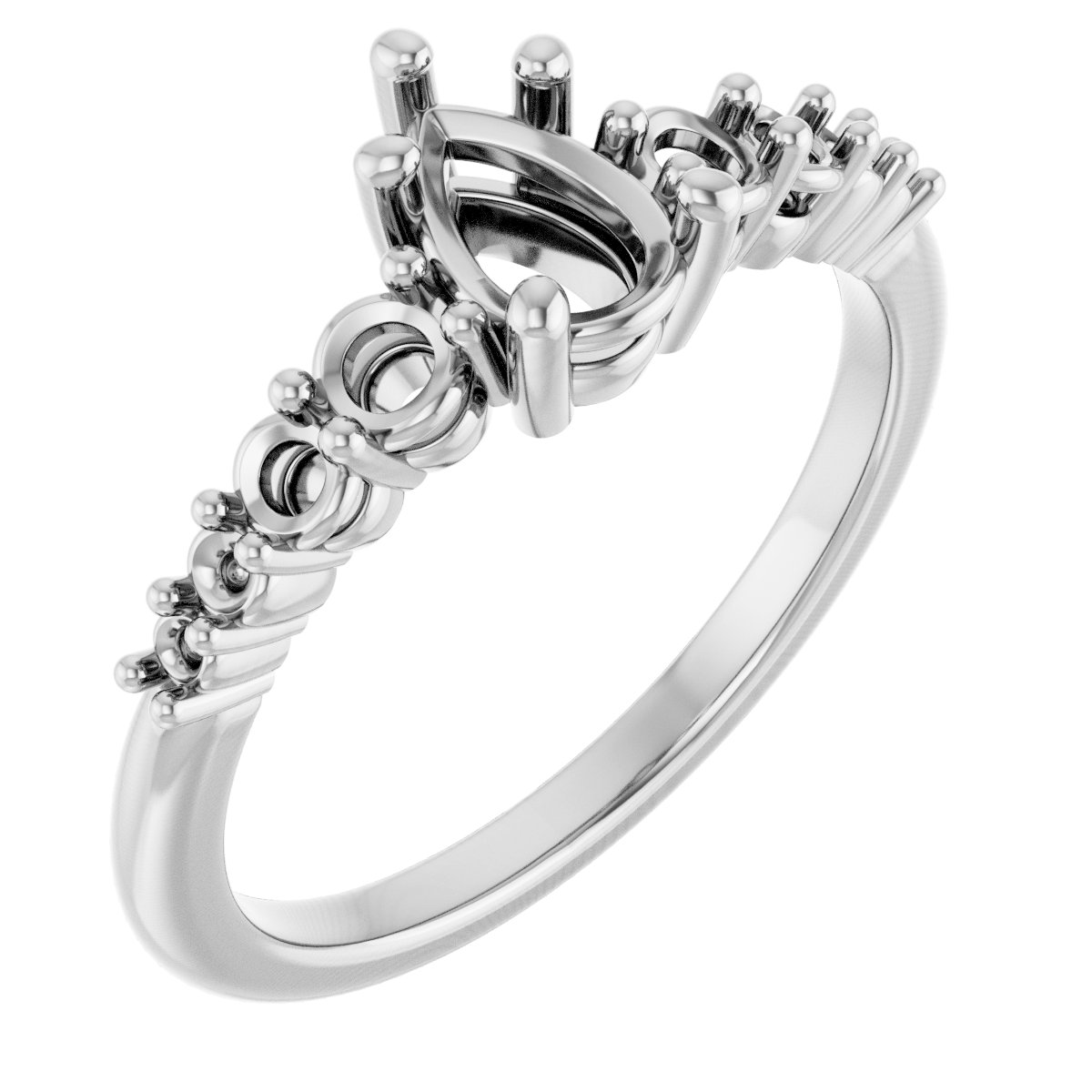Accented Engagement Ring or Band