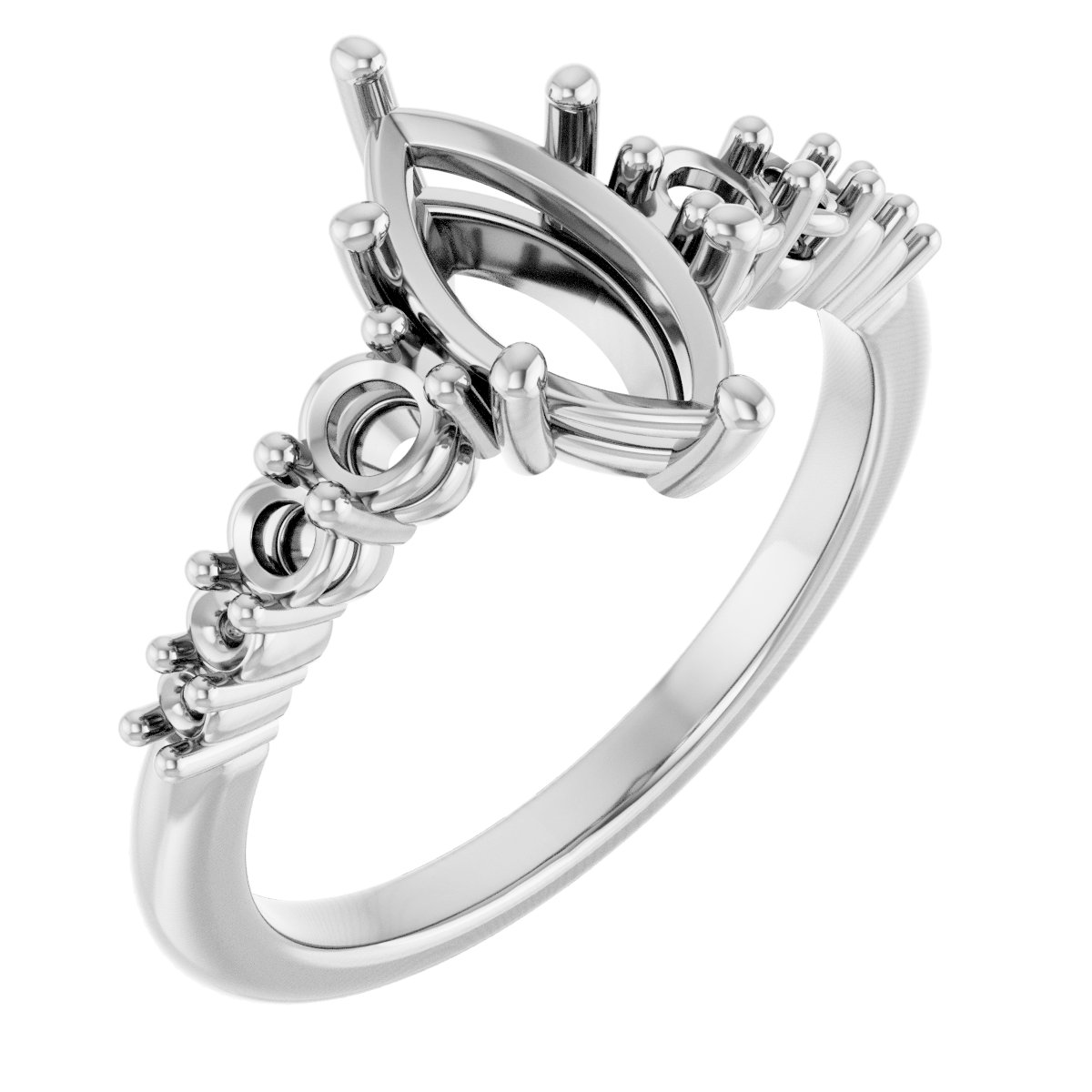 Accented Engagement Ring or Band