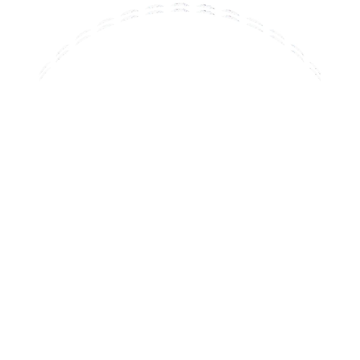 Alternative view of 3/8 CTW Natural Diamond Double Row Accented Tapered Band – 14K White Gold