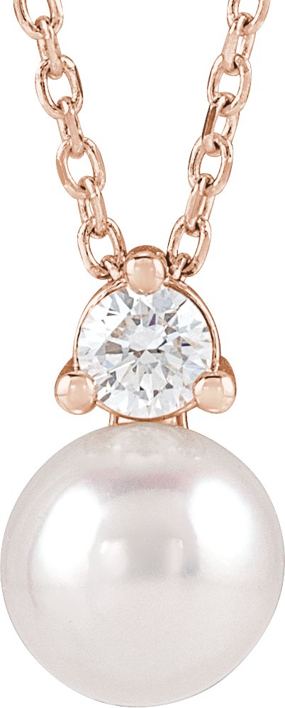Accented Pearl Necklace or Pendant