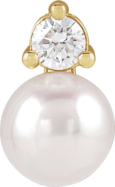 Accented Pearl Necklace or Pendant