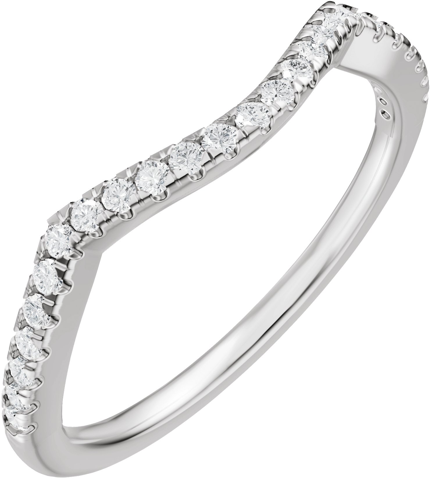 Accented Criss-Cross Engagement Ring or Band