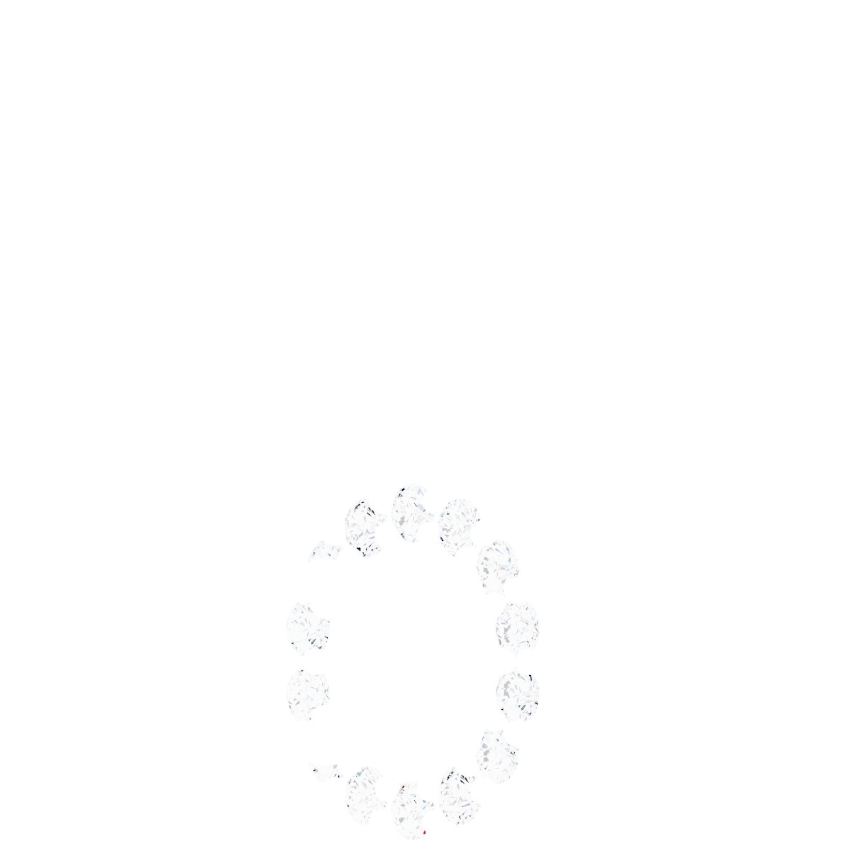 Platinum 1/5 CTW Lab-Grown Diamond Halo-Style Pendant