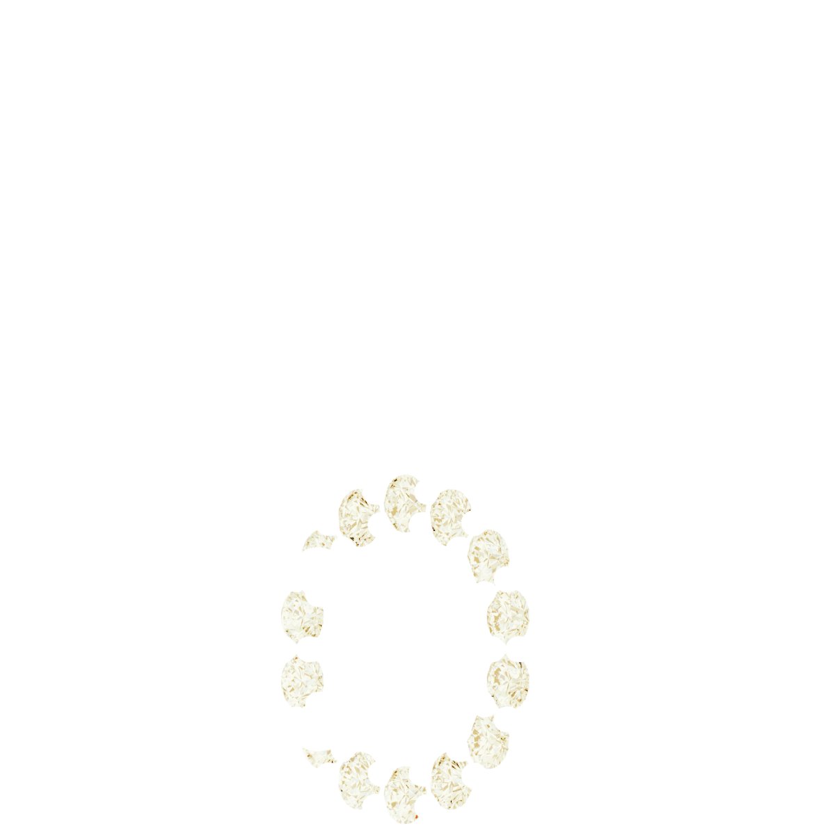 14K Yellow Gold 1/5 CTW Lab-Grown Diamond Halo-Style Pendant