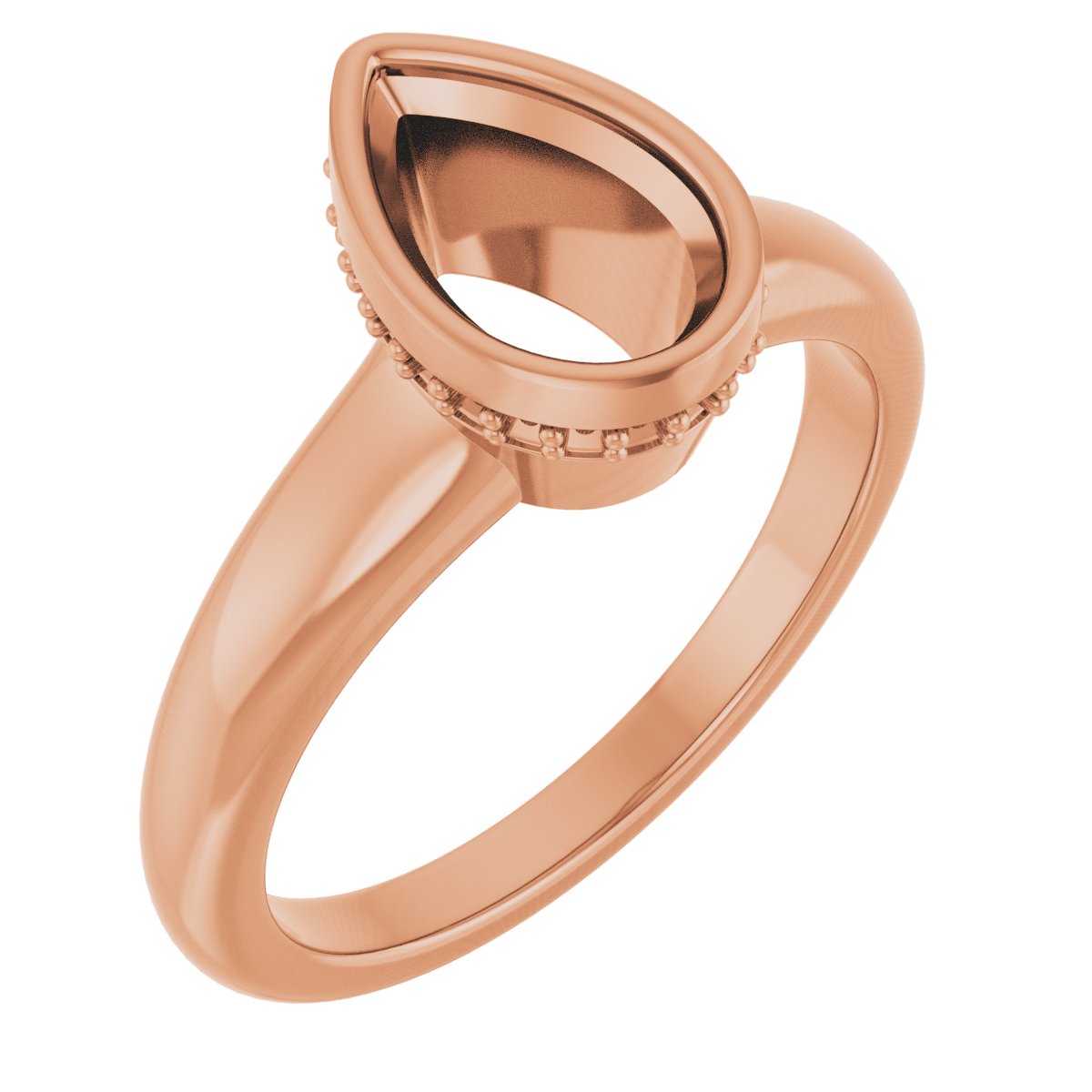 Bezel-Set Hidden Halo-Style Engagement Ring