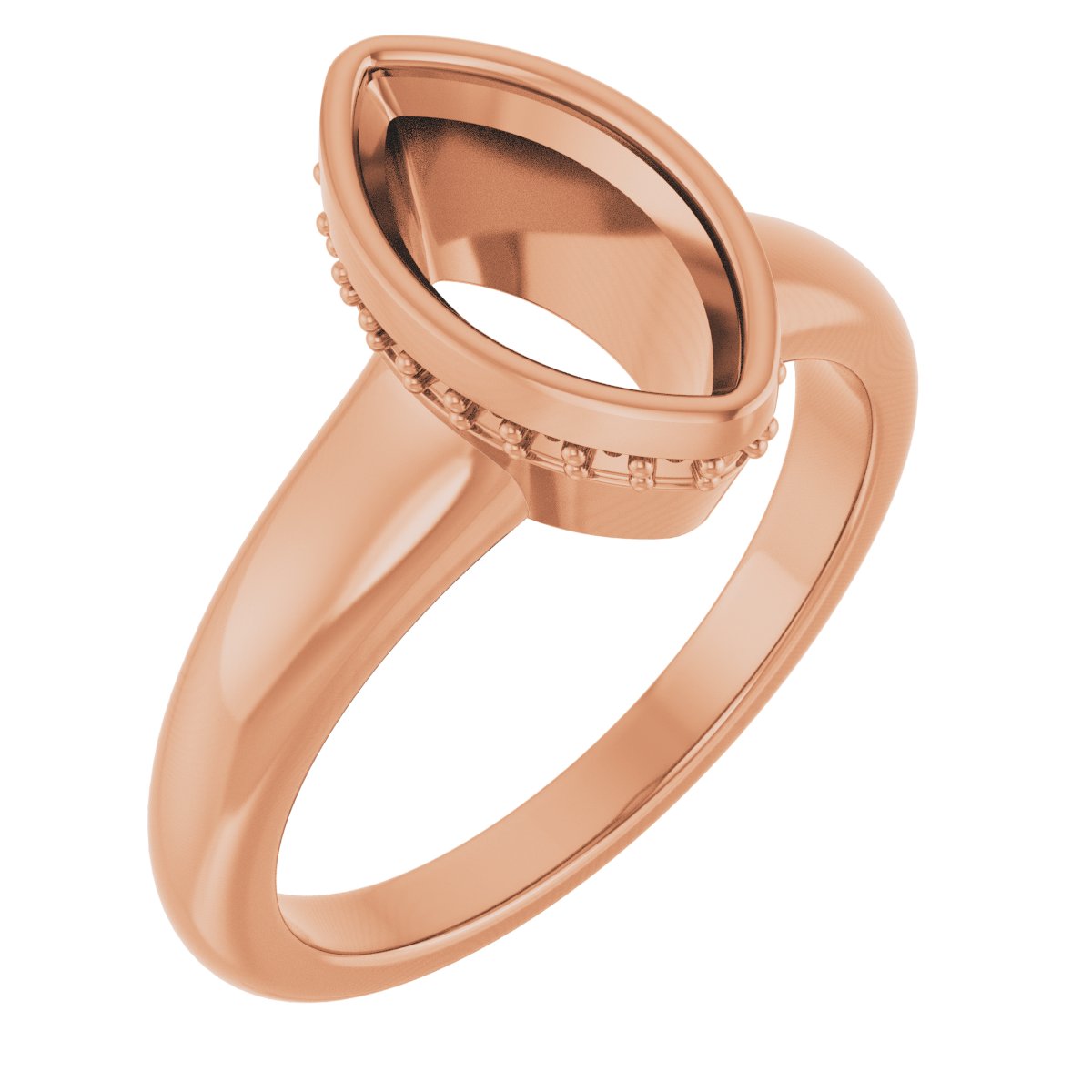 Bezel-Set Hidden Halo-Style Engagement Ring