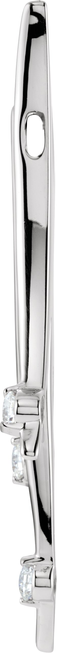 Alternative view of Three-Stone Freeform Pendant