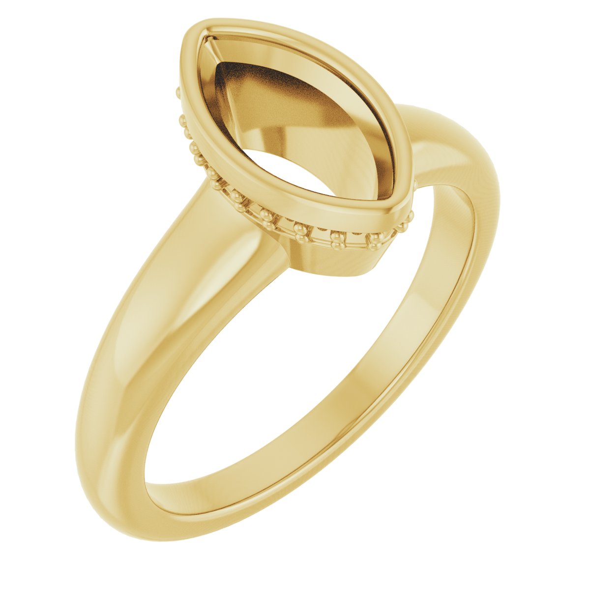 Bezel-Set Hidden Halo-Style Engagement Ring