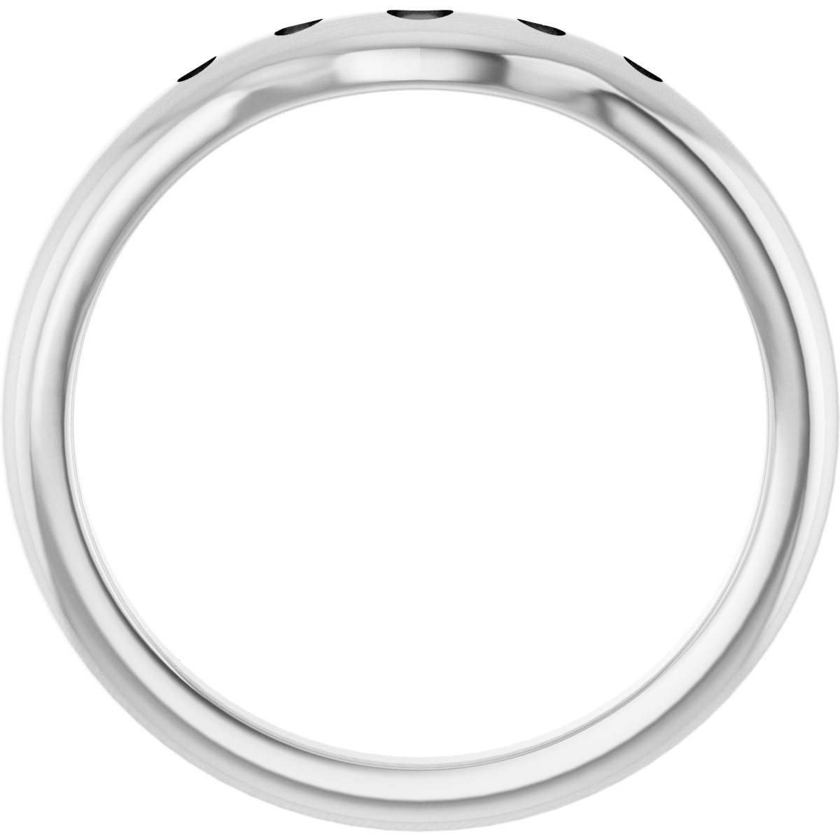 Band Mounting for 5.5x5.5 mm Square Ring view 2