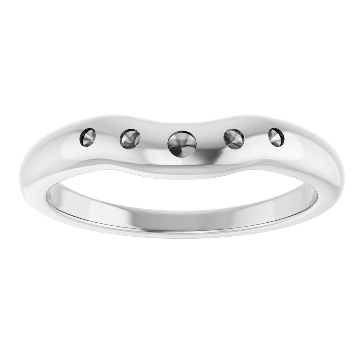 Band Mounting for 5.5x5.5 mm Square Ring view 3