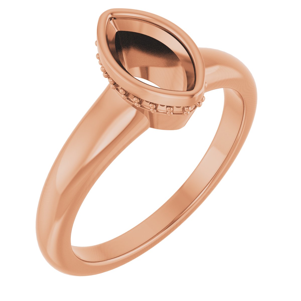 Bezel-Set Hidden Halo-Style Engagement Ring