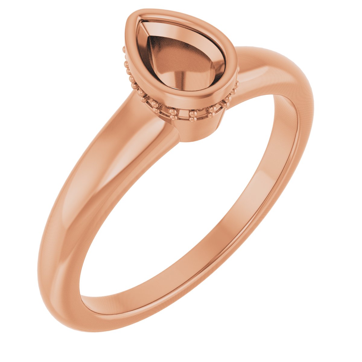 Bezel-Set Hidden Halo-Style Engagement Ring
