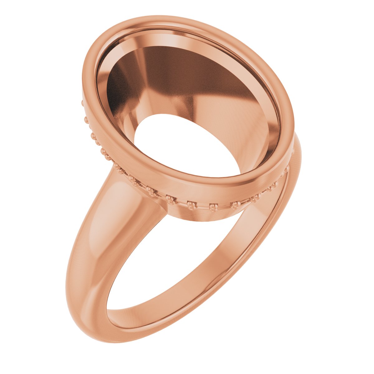 Bezel-Set Hidden Halo-Style Engagement Ring