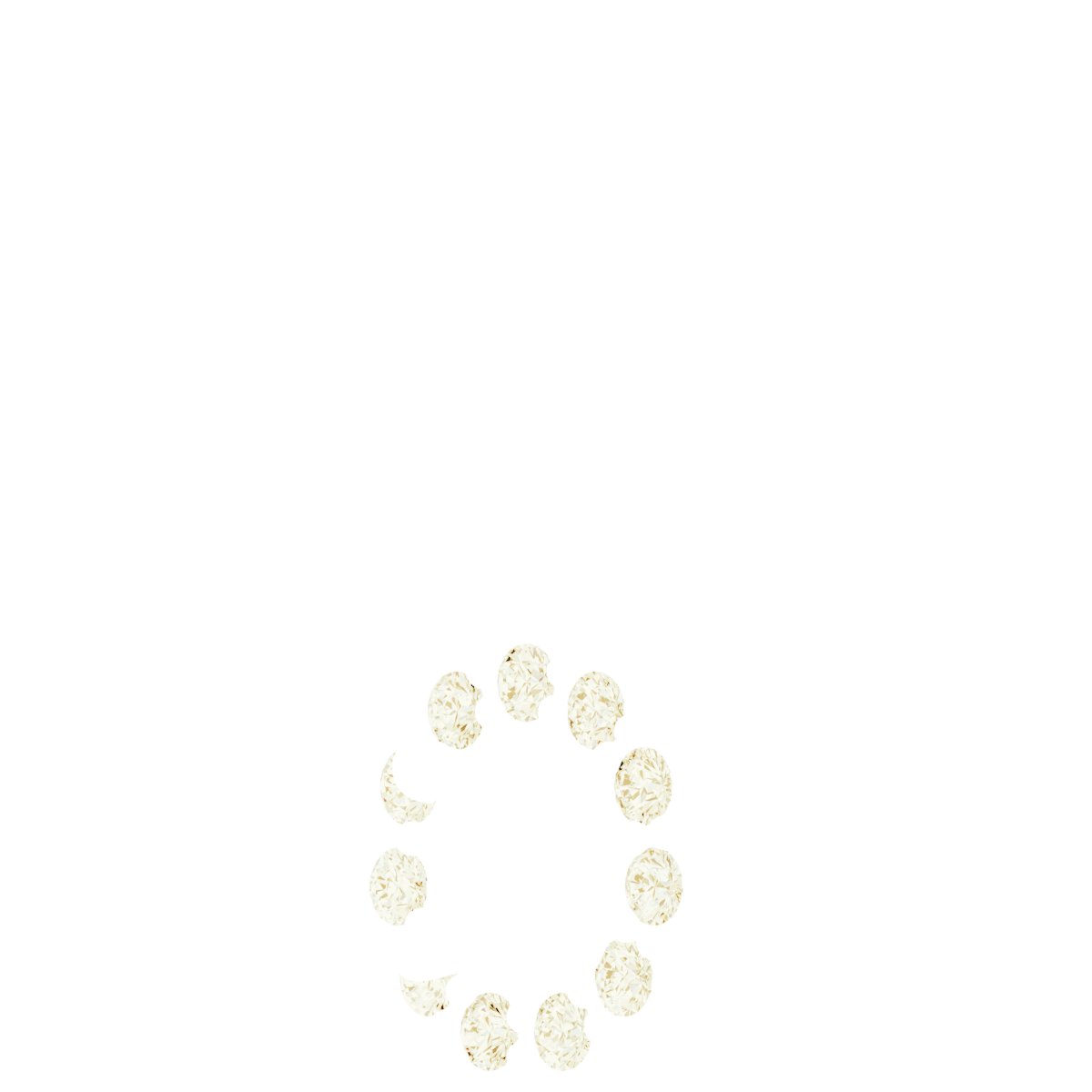14K Yellow Gold 1/6 CTW Lab-Grown Diamond Halo-Style Pendant