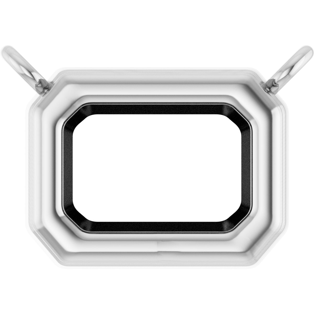 Emerald Bezel-Set Heavyweight Necklace Center