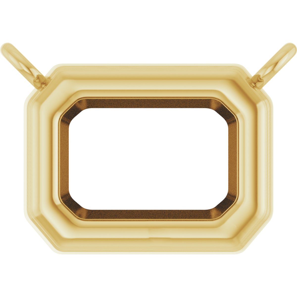 Emerald Bezel-Set Heavyweight Necklace Center