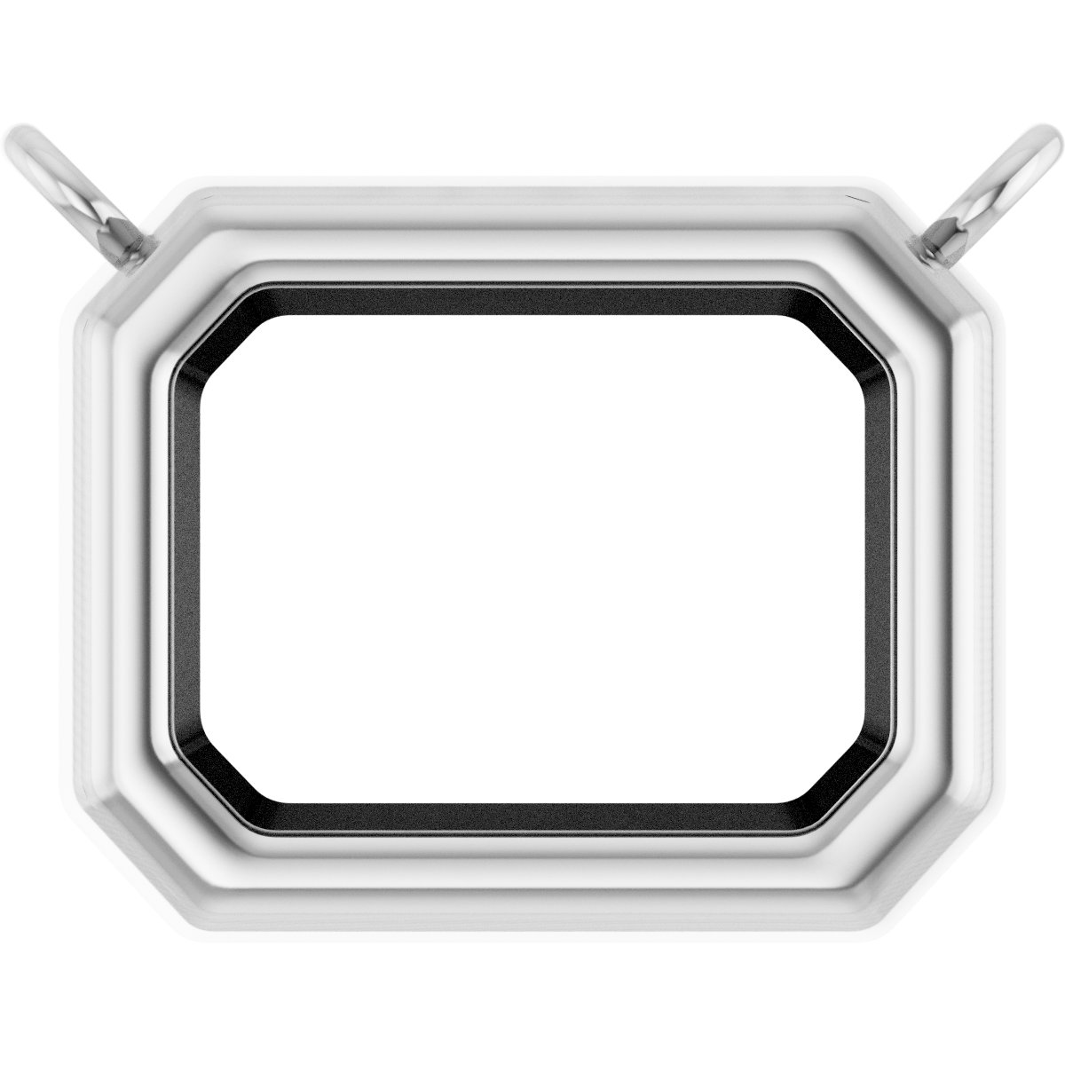 Emerald Bezel-Set Heavyweight Necklace Center